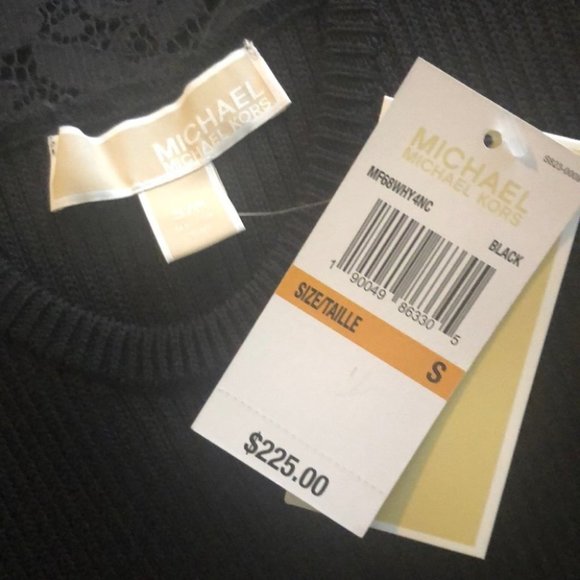 Michael Michael Kors Stretch Bodycon Lace Trim Dress - Picture 8 of 10